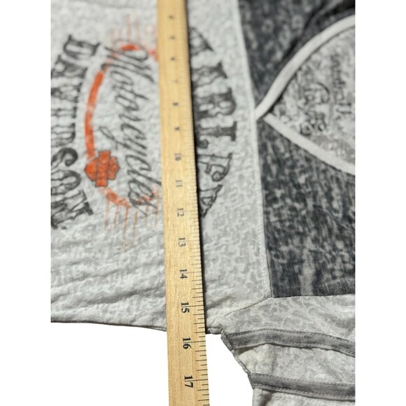 Harley-Davidson Motorcycles 2013 Womens V-Neck T-Shirt M Gray/White - Picture 7 of 9